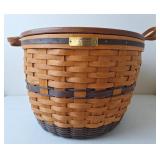 Longaberger 1991 J.W. Collection Corn Basket w/Lid
