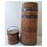 Firkin or Sugar Bucket, Barrel For Churn, AS IS