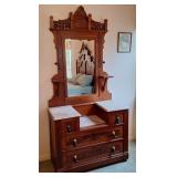 Victorian Eastlake Style Drop Center Dresser