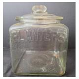 Planters Peanuts Glass Store Counter Display Jar
