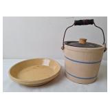 Stoneware Butter Crock, Crock Lid
