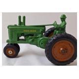 John Deere Diecast Model A Toy Tractor w/Driver