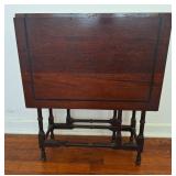Mahogany Spider-Leg Drop-Leaf Entry Table