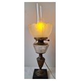 Electrified Oil Hurricane Parlor Lamp