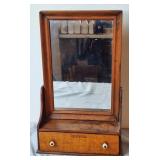 Antique Tabletop/Hanging Shaving Mirror