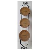 Barbara Lloyd "Live, Laugh, Love" Plates & Holder