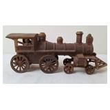 Cast Iron Steam Locomotive Train Engine, Antique