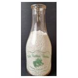 "Bob Vetter Dairies" Glass Milk Bottle