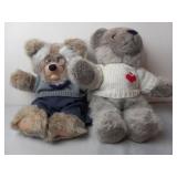 2 Teddy Bears w/Sweaters