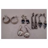 Sterling Silver Pierced Earrings (5 Pairs)