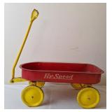 Antique Hy-Speed Small Red Wagon