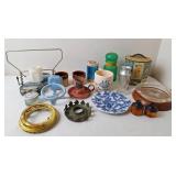 Porcelain Cast Cup Holder & Random Treasures