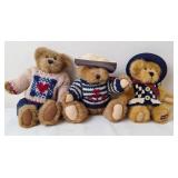 3 Boyds Bears Teddy Bears