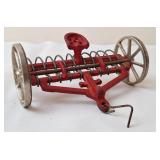 Arcade ? Cast Iron Toy Spring-Tooth Hay Rake