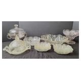 Pressed Glass Serving Dishes