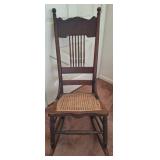 Antique American "Sewing Rocker" w/Cane Seat