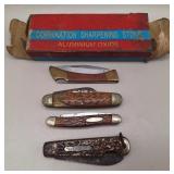 Pocket Knives & Combination Sharpening Stone