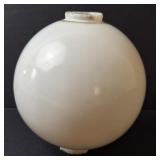 White Milk Glass Lightning Rod Ball
