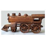Cast Iron Floor Train Engine, Antique