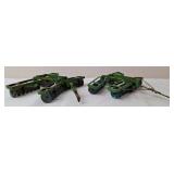 2 John Deere Diecast Toy Disc Harrows