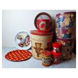 Teddy Bear Tins, Metal Serving Trays