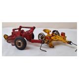 Arcade Cast Iron 2 Row Planter & 2-Bottom Plow
