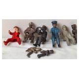 Hubley, Arcade ? Cast Iron Toy Driver Figures