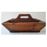 Primitive Wood Caddy or Cutlery Tray
