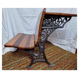 Antique School Desk w/Folding Seat