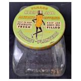 Planters Peanut "Clipper" Glass Store Counter Jar