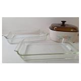Corning Ware Symphony Casserole Dish & Pyrex