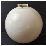 White Milk Glass Lightning Rod Ball