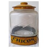 Curtiss Chicos Spanish Peanuts Store Display Jar