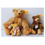 3 Steiff Teddy Bears