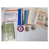 Red Wing Stoneware Inventory Book, Button Pins