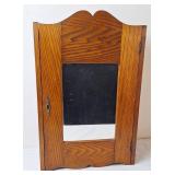 Oak Medicine Cabinet w/Mirror, Vintage