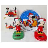Hallmark Mickey Mouse Ornament & 1977 Plate
