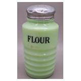 Jeannette Jadeite "Beehive" Flour Shaker