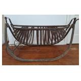 Antique Field Cradle w/Bentwood Basket