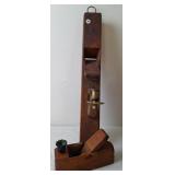 Antique Wood Plane Candle Holders