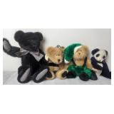 4 Boyds Collection Teddy Bears
