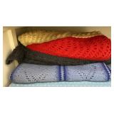 (2) Crocheted Afghans