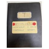 Vtg 1955 Mettel Field Scrapbook