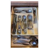 Miscellaneous Stainless Flatware & Divided Tray