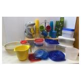 Large Lot of Plastic Food Storage & Drinkware