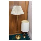 Brass Look Floor & Table Lamps