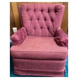 Upholstered Swivel Rocking Chair