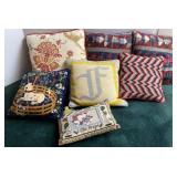 Needle Point & Quilted Throw Pillows
