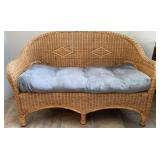 Wicker Sunroom Loveseat 52in wide