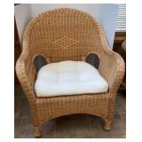 Wicker Sunroom Occasional Chair